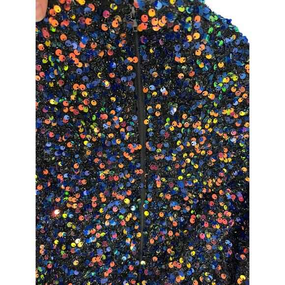 BCX (Macy's) Sequined V-Neck Crisscrossed Fit and Flare Dress Junior Size 3 GLAM - Picture 8 of 10